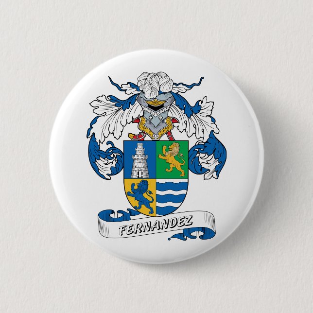 Badge Rond 5 Cm Crête de famille de Fernandez (Devant)