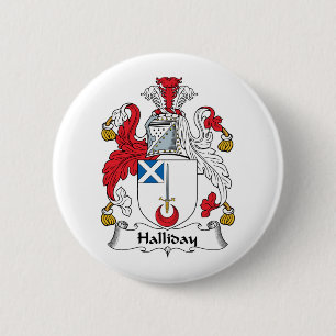 Badge Rond 5 Cm Crête de famille de Halliday