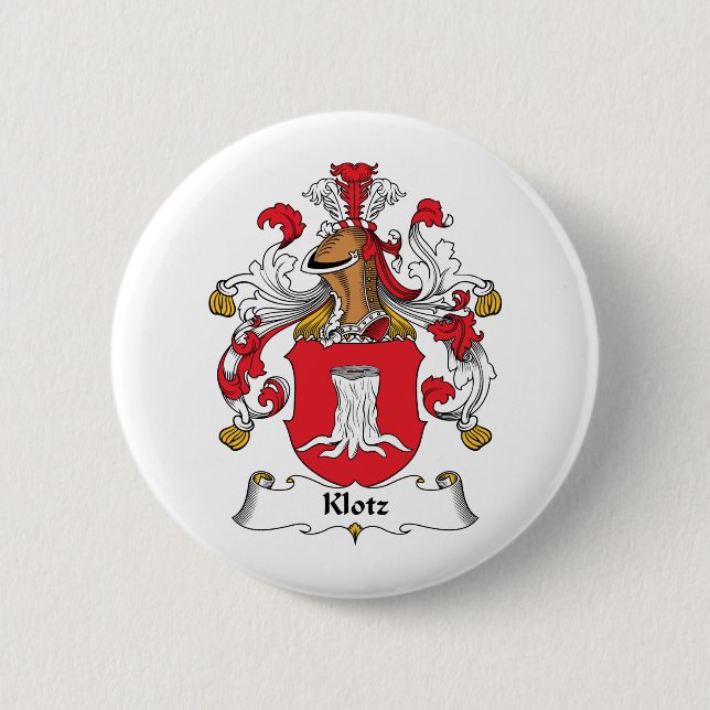 Badge Rond 5 Cm Crête de famille de Klotz (Devant)