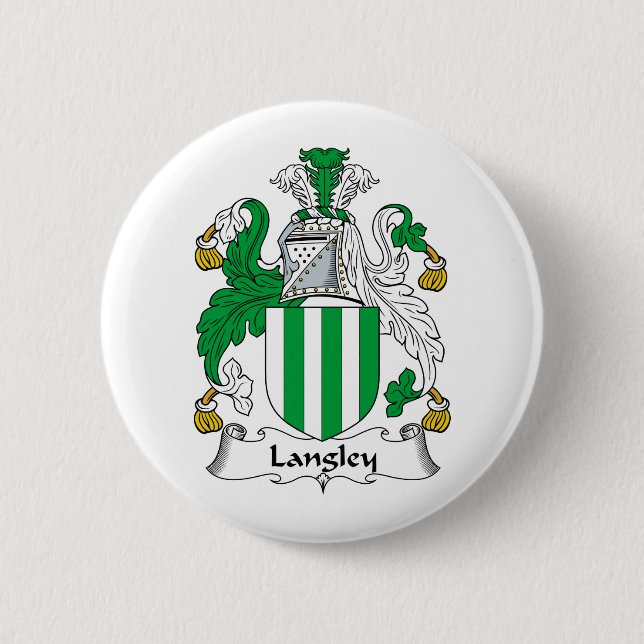 Badge Rond 5 Cm Crête de famille de Langley (Devant)
