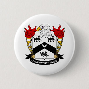 Badge Rond 5 Cm Crête de famille de Leavenworth