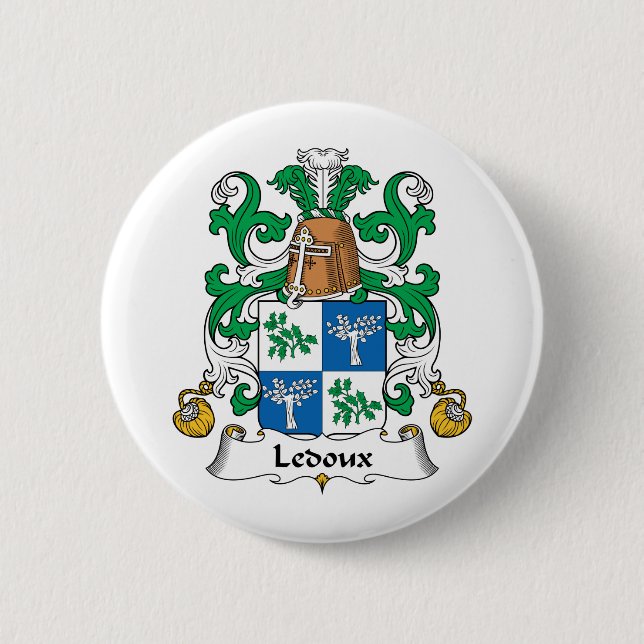 Badge Rond 5 Cm Crête de famille de Ledoux (Devant)