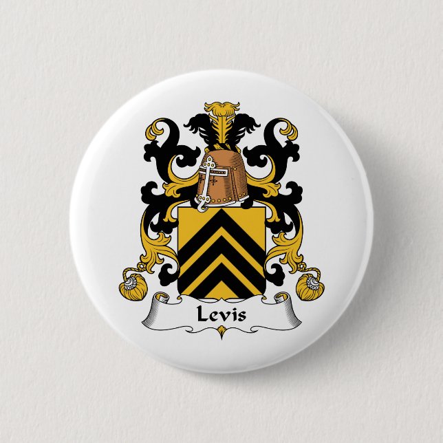 Badge Rond 5 Cm Crête de famille de Levis (Devant)