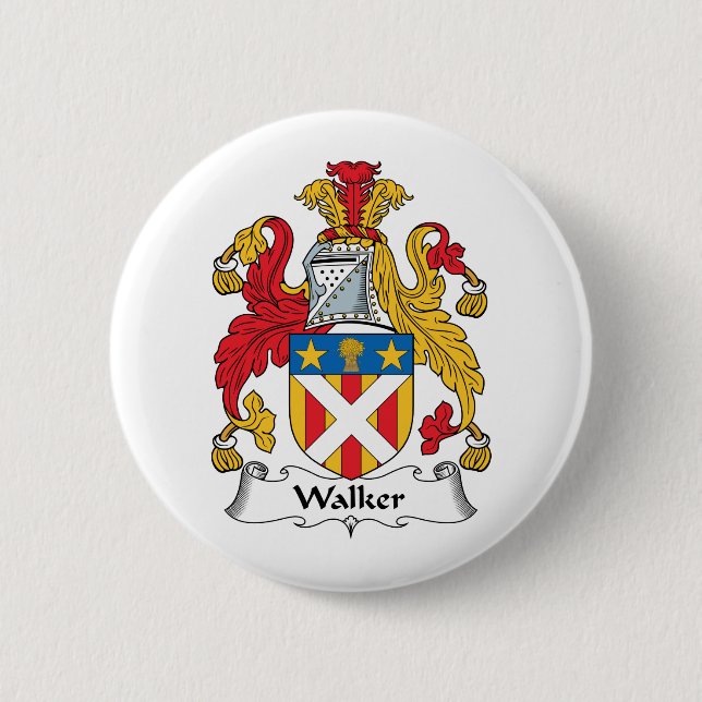 Badge Rond 5 Cm Crête de famille de marcheur (Devant)