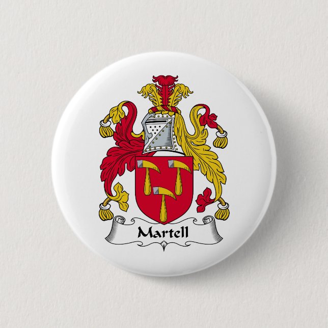Badge Rond 5 Cm Crête de famille de Martell (Devant)