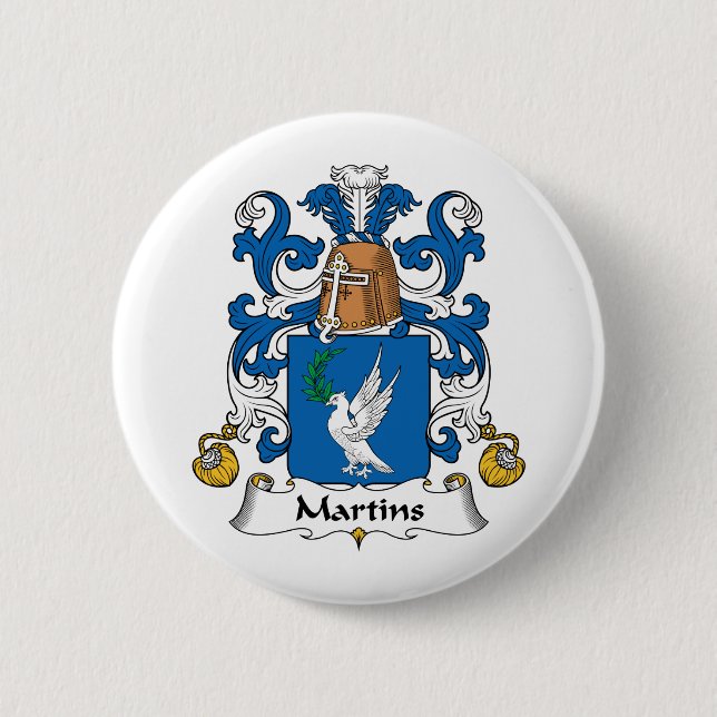 Badge Rond 5 Cm Crête de famille de Martins (Devant)