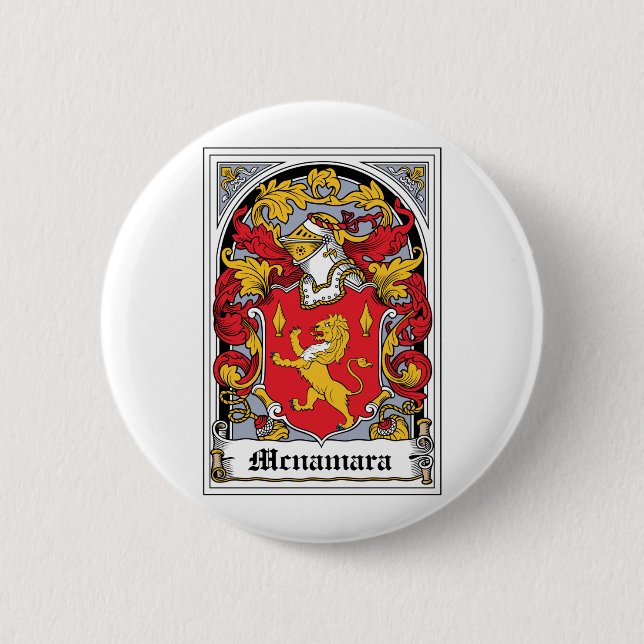 Badge Rond 5 Cm Crête de famille de Mcnamara (Devant)