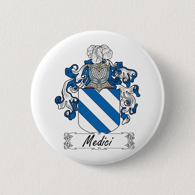 Badge Rond 5 Cm Crête de famille de Medici (Devant)