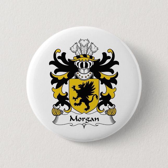 Badge Rond 5 Cm Crête de famille de Morgan (Devant)