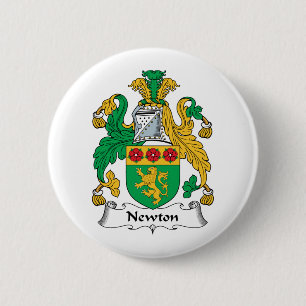 Badge Rond 5 Cm Crête de famille de Newton
