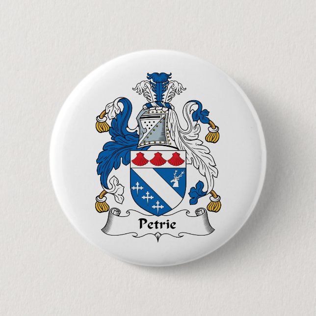 Badge Rond 5 Cm Crête de famille de Petrie (Devant)