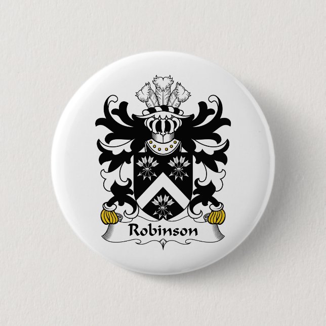Badge Rond 5 Cm Crête de famille de Robinson (Devant)