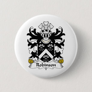 Badge Rond 5 Cm Crête de famille de Robinson