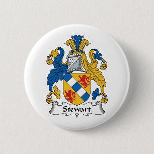 Badge Rond 5 Cm Crête de famille de Stewart