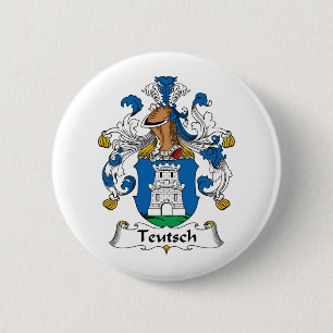 Badge Rond 5 Cm Crête de famille de Teutsch