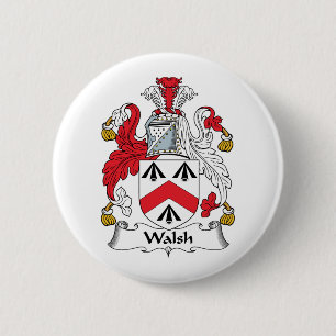 Badge Rond 5 Cm Crête de famille de Walsh