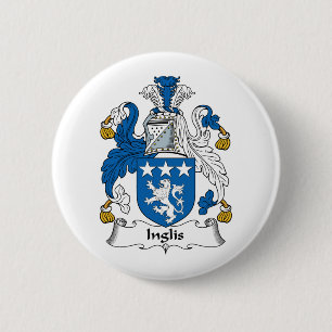 Badge Rond 5 Cm Crête de famille d'Inglis