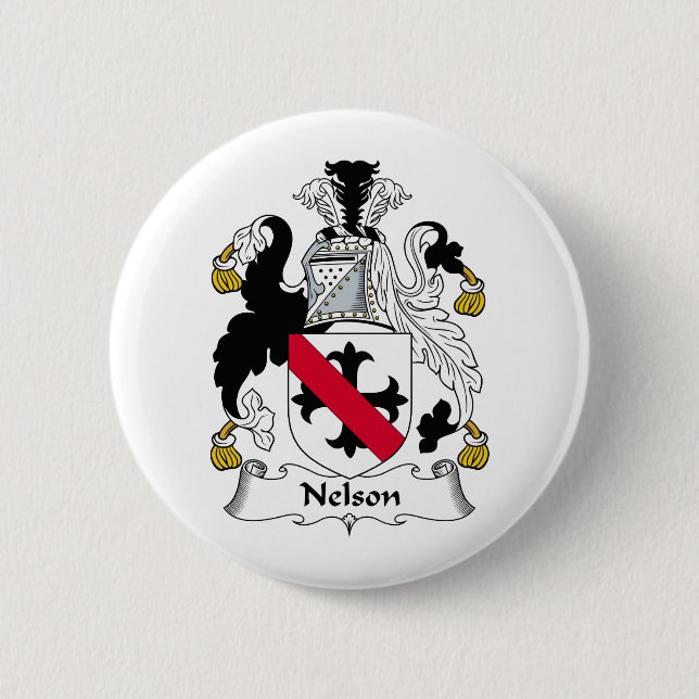 Badge Rond 5 Cm Crête de famille du Nelson (Devant)