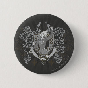 Badge Rond 5 Cm Crête de Supergirl