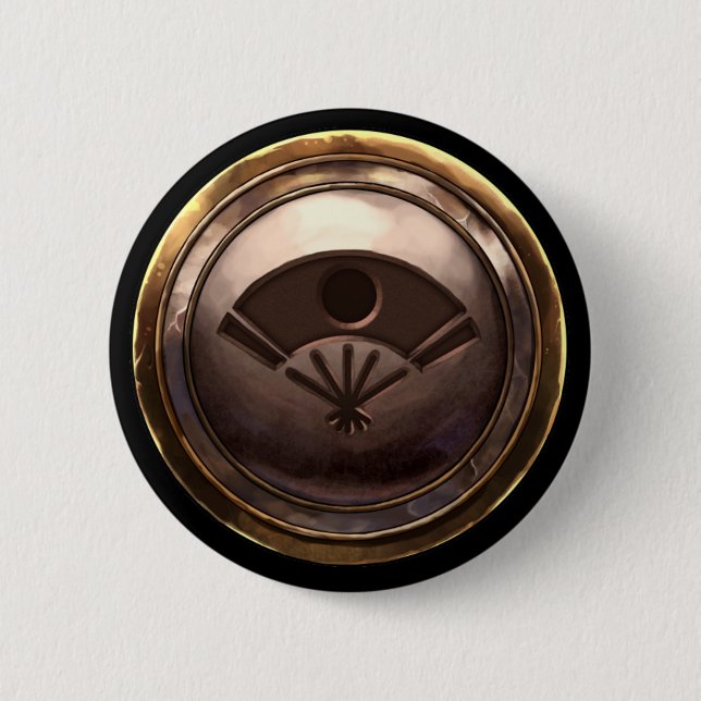 Badge Rond 5 Cm Crête japonaise (Kamon) (Devant)