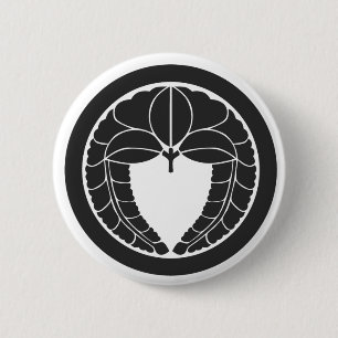 Badge Rond 5 Cm [Crêtes de famille] Fleurs