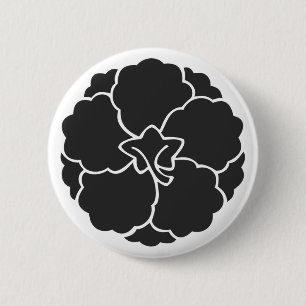 Badge Rond 5 Cm [Crêtes de famille] Fleurs