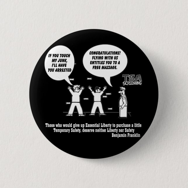 Badge Rond 5 Cm Criblage de TSA (Devant)