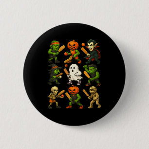 Badge Rond 5 Cm Cricket Halloween Fantôme Vampire Squelette Costum