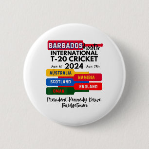 Badge Rond 5 Cm Cricket international T-20 Rdos