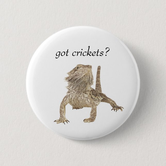Badge Rond 5 Cm Crickets obtenus (Devant)