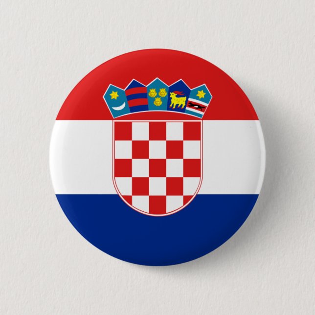 Badge Rond 5 Cm croatie (Devant)
