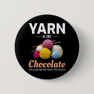 Badge Rond 5 Cm Crochet Crochet Tricot chocolat Crochet