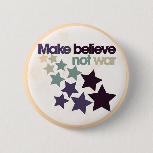 Badge Rond 5 Cm Croire non à la guerre