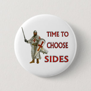 BADGE ROND 5 CM CROISÉ