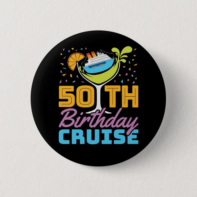 Badge Rond 5 Cm Croisière 50e anniversaire (Devant)