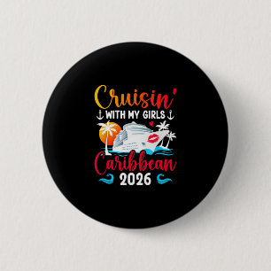 Badge Rond 5 Cm Croisière Avec Mes Filles Croisière Caraïbes 2026