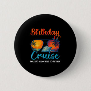 Badge Rond 5 Cm Croisière d'anniversaire 2025 Croisière de groupe
