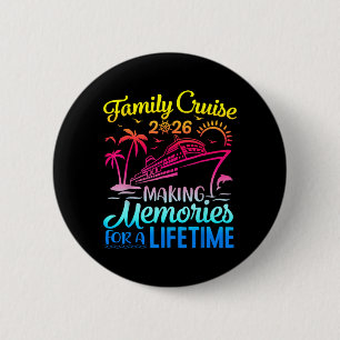 Badge Rond 5 Cm Croisière en famille 2026 Vacances de croisière en