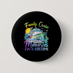 Badge Rond 5 Cm Croisière en famille 2026 Vacances de croisière en