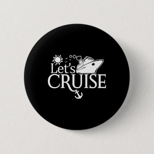 Badge Rond 5 Cm Croisière Hommes Femmes Enfants Vacances Famille d