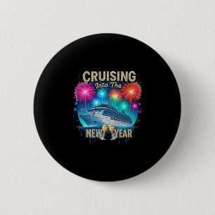 Badge Rond 5 Cm Croisière pour le Nouvel An 2026 Croisière de Vaca
