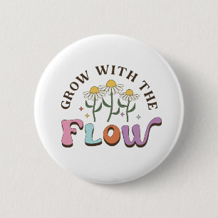 Badge Rond 5 Cm Croissance avec la positivité des flux