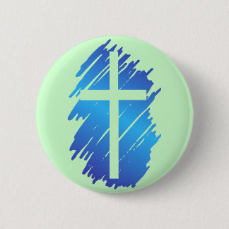 Badge Rond 5 Cm Croix