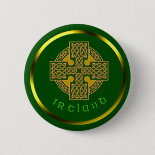 Badge Rond 5 Cm Croix celtique