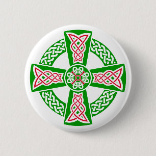 Badge Rond 5 Cm Croix celtique
