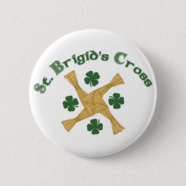 Badge Rond 5 Cm Croix de Saint-Brigides (Devant)