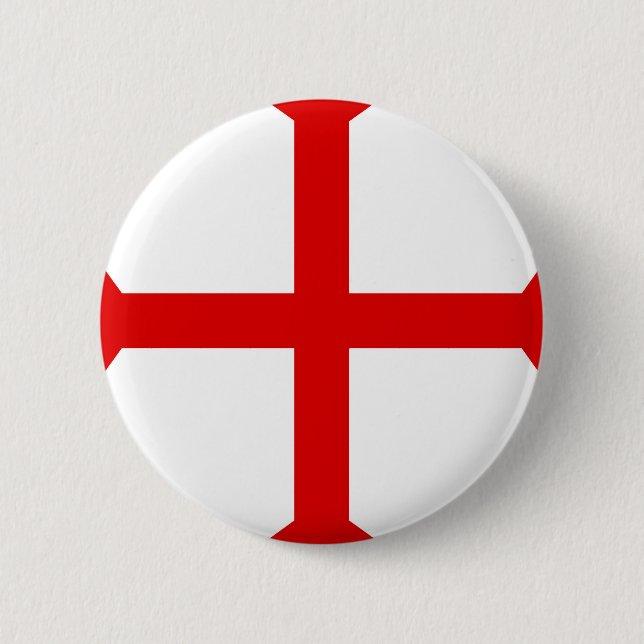 Badge Rond 5 Cm Croix de Templar de chevaliers (Devant)