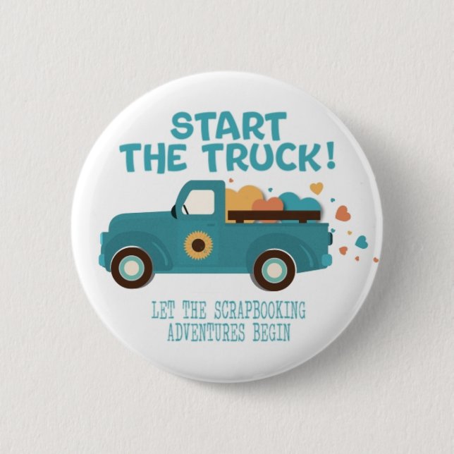 Badge Rond 5 Cm CROPTOBERFEST 2024 BOUTON #2 - Démarrez le camion! (Devant)