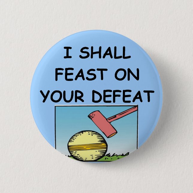 Badge Rond 5 Cm croquet (Devant)
