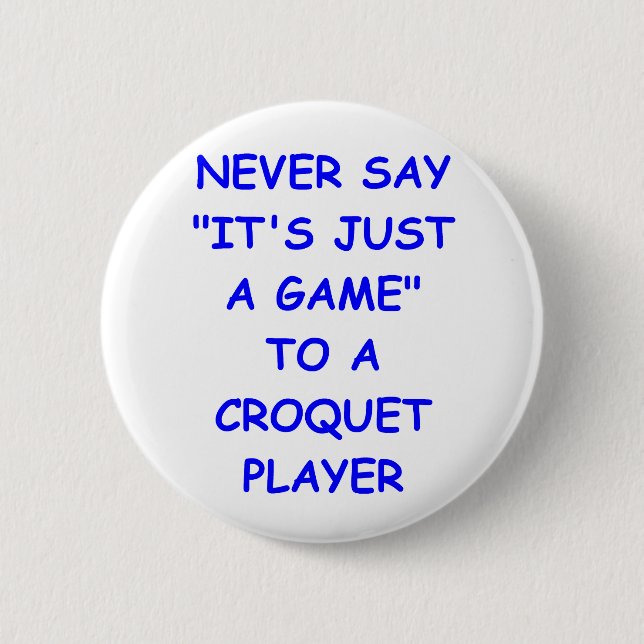 Badge Rond 5 Cm croquet (Devant)